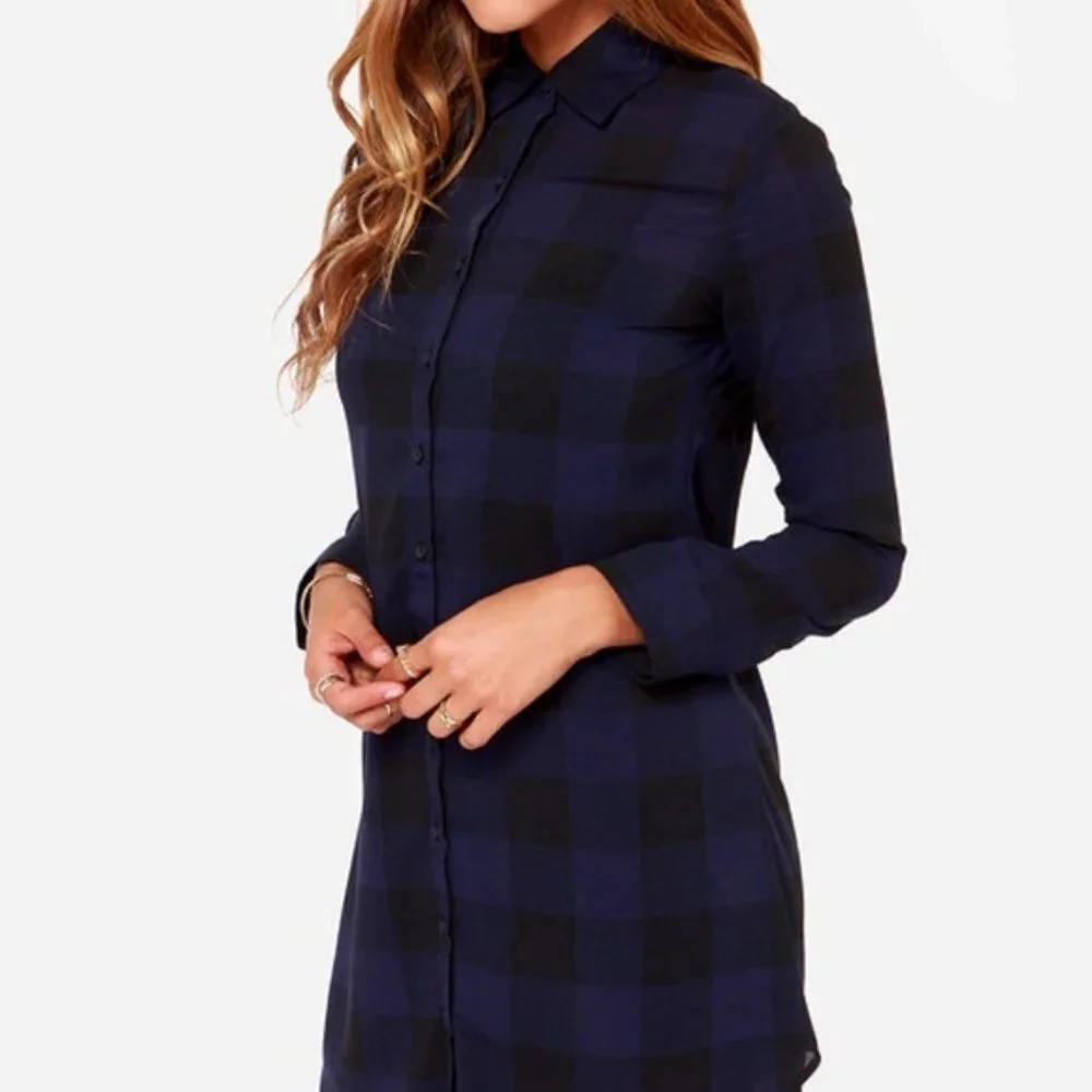 BB Dakota Keenan Plaid Shirt Dress​ - Picture 5 of 12
